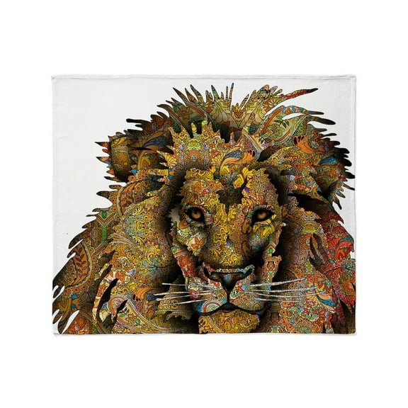 CafePress - Wild Lion Throw Blanket - Soft Fleece Throw Blanket, 50"x60" for All Ages
