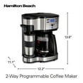 Hamilton Beach 2Way Coffee Maker, SingleServe or 12 Cups, Glass