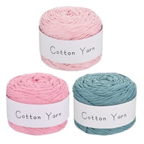 Uxcell Crochet Yarn Knitting Yarn 100% Cotton Chunky Yarn for Hand Knitting, Blanket Yarn for Crafts