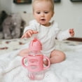 thumbnail image 3 of Botella Sippy Straw Dr. Brown's Milestones 270 ml, gris y rosa, 3 of 9