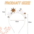 thumbnail image 4 of Diadema con hebilla para el cabello, diadema de estrella, adorno para el cabello, tocado de aleación, accesorio para vacaciones, banda para el cabello, 4 of 7