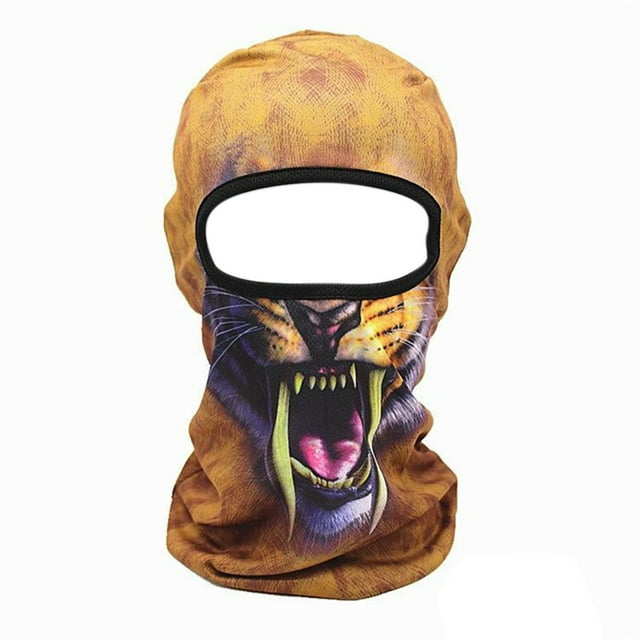 Visage de Ski Animal 3D avec Oreilles pour Festivals de Musique, Raves, Fêtes d'Halloween et Activités Extérieures en Hiver