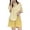 Yellow, variant on Tnhcen Summer Women's 2 Piece Shorts Pajama Sets Shirts Short Sleeve Crewneck Casual Nightwear Set M-4XL