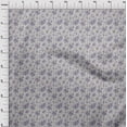 thumbnail image 4 of oneOone Polyester Spandex Light Gray Fabric Floral Craft Projects Decor Fabric Printed By The Yard 56 Inch Wide, 4 of 4