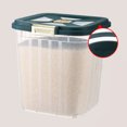 thumbnail image 3 of Rice Storage Container with Universal Wheels, Food Grade Safe PP Material Dry Goods Bin, Dust and Humidity Isolation, Airtight Large Capacity Dog Food Storage Container for Rice, 3 of 7