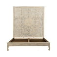 thumbnail image 6 of Taran Designs Gianna Carved Wood Panel Queen Bed in Sand White, 6 of 9