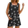 thumbnail image 4 of Short Sets for Women Sleeveless Shirts & Wide Leg Shorts Summer Vacation Outfits Going Out Tops, 4 of 8