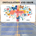 thumbnail image 3 of 1 Pcs 2D Flat License Plate Covers & Frames, GOD IS LOVE Cross For Decorative Front, Waterproof For Decoration Aluminum License Plate Covers & Frames Cover For Men Women, 12" X 6", 3 of 7