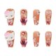 thumbnail image 4 of Uñas acrílicas adhesivas, 24 piezas, diseño de ataúd falso en color rosa y negro, 4 of 5