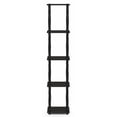 thumbnail image 3 of Furinno Turn-N-Tube 11.6 W x 11.6 D x 57.7 H 5-Shelf Decorative Shelves, Black, 3 of 5