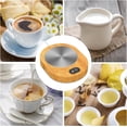 thumbnail image 2 of Coffee Cup Heater, Abs Smart Drink Cup Heater, Battery Powered Candle Heater Plate, 55-65 ° C Tea Cup Heater, USB Plug-in, Wood Style Heater Plate, Touch Coffee Heater for Tea Coffee, 2 of 7