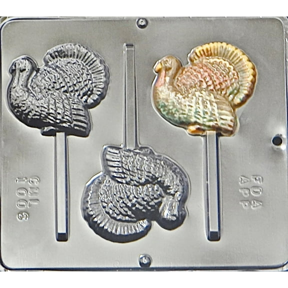 1006 Turkey Pop Lollipop Chocolate Candy Mold