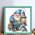 thumbnail image 2 of Hilo Algodón Ecológico Bordado Punto Cruz Papá Noel 11CT 50x50cm Azul, 2 of 9