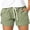 Green, variant on Women Summer Loose Shorts Casual Drawstring Elastic Waist Solid Color Female Casual Shorts Beach Wear Жаночыя шорты (black,2XL)