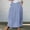 Blue, variant on Brondbend Skirt Women Elastic Waisted Pocket Pleated Skirt Dress Summer Solid Color Comfy Trendy Ladies Loose Fit Travel Vacation Skirt Black L