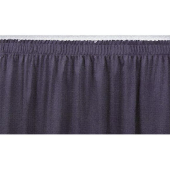 National Public Seating SS16-10 16 in. Stage Shirred Pleat Skirting - Black