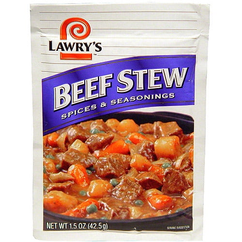 Lawry's Beef Stew Seasoning Mix, 1.5 oz (Pack of 24)