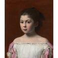 thumbnail image 2 of Henri Fantin-Latour 12x14 Black Ornate Wood Framed Double Matted Museum Art Print Titled: Marie-Yolande De Fitz-James (1867), 2 of 5