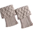 thumbnail image 4 of Clearance! Lisingtool Socks for Women Women Leg Warmers Knitted Boot Cover Short Leg Warmers with Diamond Mesh Beige Promotion Sale, 4 of 4