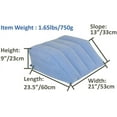 thumbnail image 3 of ObboMed HR-7740, New & Handy Valve, Inflatable Leg Rest Lifter Bed Wedge Cushion/Pillow, Velour Surface Finish for Post-Surgery, Pain Relief, Foot, Ankle Injury, for Sleeping, Travel Trip -23.5‚Äù-21", 3 of 6