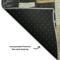 thumbnail image 5 of Addison Rugs Mayfield Premium Machine Washable Transitional Geometric Black Runner Rug, 2'3" x 7'6", 5 of 6