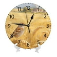 thumbnail image 2 of Zhmjortal Bird Pattern Wall Clocks Battery Operated 10 inch - Quiet Silent Round Clock Non-Ticking Desk Clock Decor for Kitchen Bathroom Living Room Office School Home Decorations, 2 of 7