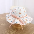 thumbnail image 2 of Otqutp Outdoor Hat for 4 to 8 Years Toddler Children Hat Girls Spring Autumn Outdoor Shade Cartoon Flower Sun-screen Hat Fisherman Hat, 2 of 4
