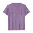 thumbnail image 2 of Outfmvch t shirts for women Summer Ladies Casual And Comfortable With Short Sleeves womens tops shirts for women Purple 2 L, 2 of 4