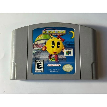Ms.Pac-Man-Maze Madness - N64 Game Cartridge (US Version)