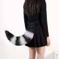 thumbnail image 5 of Fox Tail and Ears, Cat Wolf Raccoon Ears Tail Set, Animal Furry Tail, Ears Headbands, Halloween Christmas Costume MFZFUKR CPB-SSW2119-2, 5 of 5