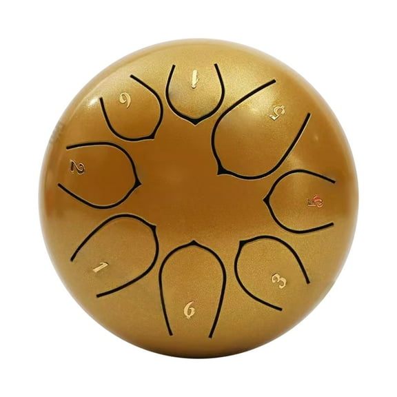 Rain Drum for Outside Garden, 6 Inches 8 Notes Steel Tongue Chakra Drums, Waterproof Meditation Rain Chime, Musical Instruments for Adult Gift