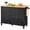 Black., variant on Kitchen Island Cart with Wheels, Rolling Storage Cabinet with Charging Station, Mobile Kitchen Organizer with Drawers and Power Outlets