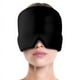 thumbnail image 1 of Gorro para aliviar la migraña, alivio de la sinusitis, doble gel, alivio del dolor de cabeza, sensación de frío duradera, envoltura de 360°, negro, 1 of 5