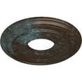 thumbnail image 3 of Ekena Millwork 12 3/8"OD x 4"ID x 1 1/8"P Classic Ceiling Medallion (Fits Canopies up to 7 1/4"), Hand-Painted Bronze Blue Patina, 3 of 6