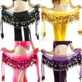 thumbnail image 2 of Multi Color Chiffon Belly Dance Hip Wrap Scarf Coin Sequin Waistband Skirt Drop Shipping, 2 of 2
