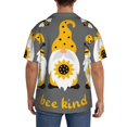 thumbnail image 3 of Fotbe Bee Kind Camisa Estampada de Manga Corta para Hombre, Casual de Verano, Estilo Playero, Sin Arrugas-XX-Large, 3 of 5