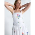 thumbnail image 3 of Free Assembly Women's and Women's Plus Embroidered Cotton Sleeveless Maxi Dress, Sizes XS-4X, 3 of 4