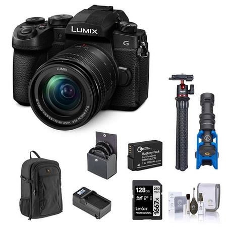 UPC: 0192223222397 | Lumix G95 Mirrorless Camera with Lumix G Vario 12-60mm f/3.5-5.6 MFT Lens Bundle with 128GB Memory Card  Backpack  Extra Battery  Charger  Mic  Tripod  58mm Filter Kit  Cleaning Kit