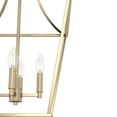 thumbnail image 5 of Hunter - Laurel Ridge 4-light Alturas Gold, Medium Size Pendant Light, Dimmable, Formal Style, Lantern Shaped, for Bedrooms, Dining, Living Rooms - 19069, 5 of 8