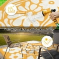 thumbnail image 4 of Moynesa 5'x8' Outdoor Rugs Waterproof, Plastic Straw RV Rugs for Outside, Large Portable RV Outdoor Rugs for Camping, Reversible Flower Picnic Mat for Camper Garden Tent, 4 of 7