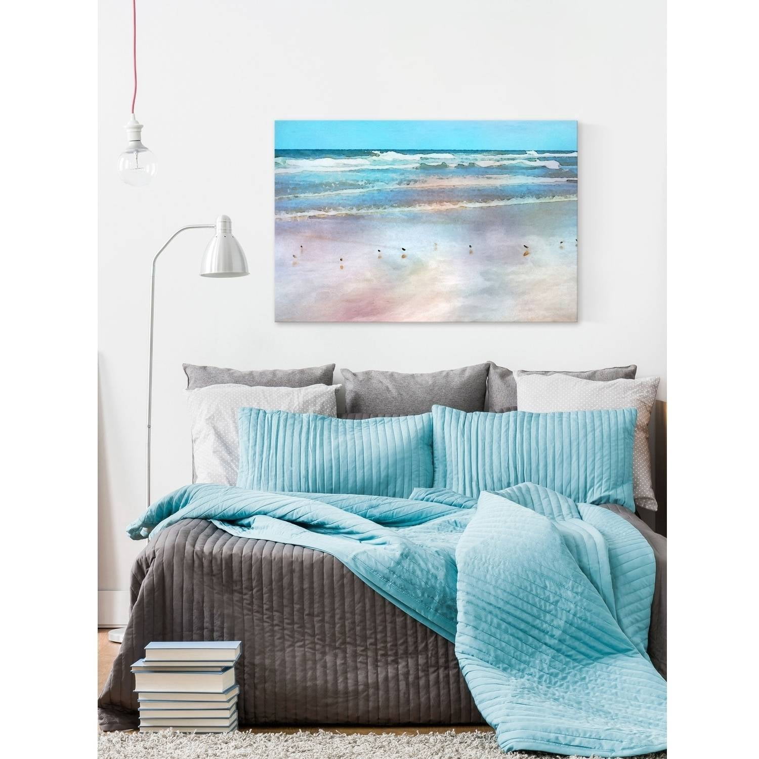 Tranquil Horizon Painting Print on Wrapped Canvas