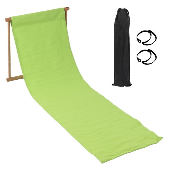 DUUTI Beach Lounge Chair Portable Reclining Mat Lounge for Outdoor Vacation Travel TripGreen