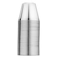 thumbnail image 5 of 100 Silver Plastic Cups 9 Oz Clear Plastic Cups Old Fashioned Tumblers Silver Rimmed Cups Fancy Disposable Wedding Cups Elegant Party Cups with Silver Rim, 5 of 7