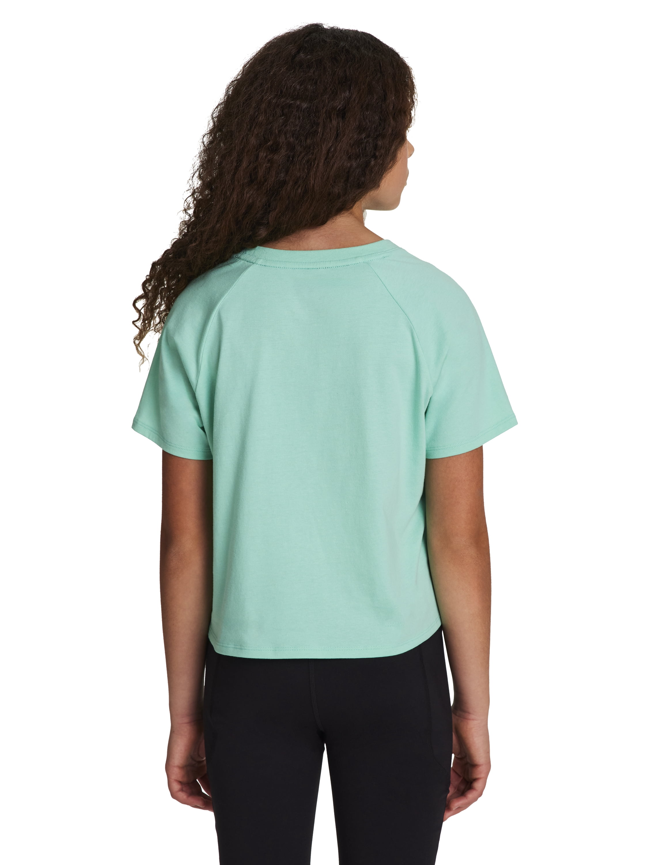Reebok Girl’s Athletic Boxy Short Sleeve Graphic T-Shirt, Sizes 4-18