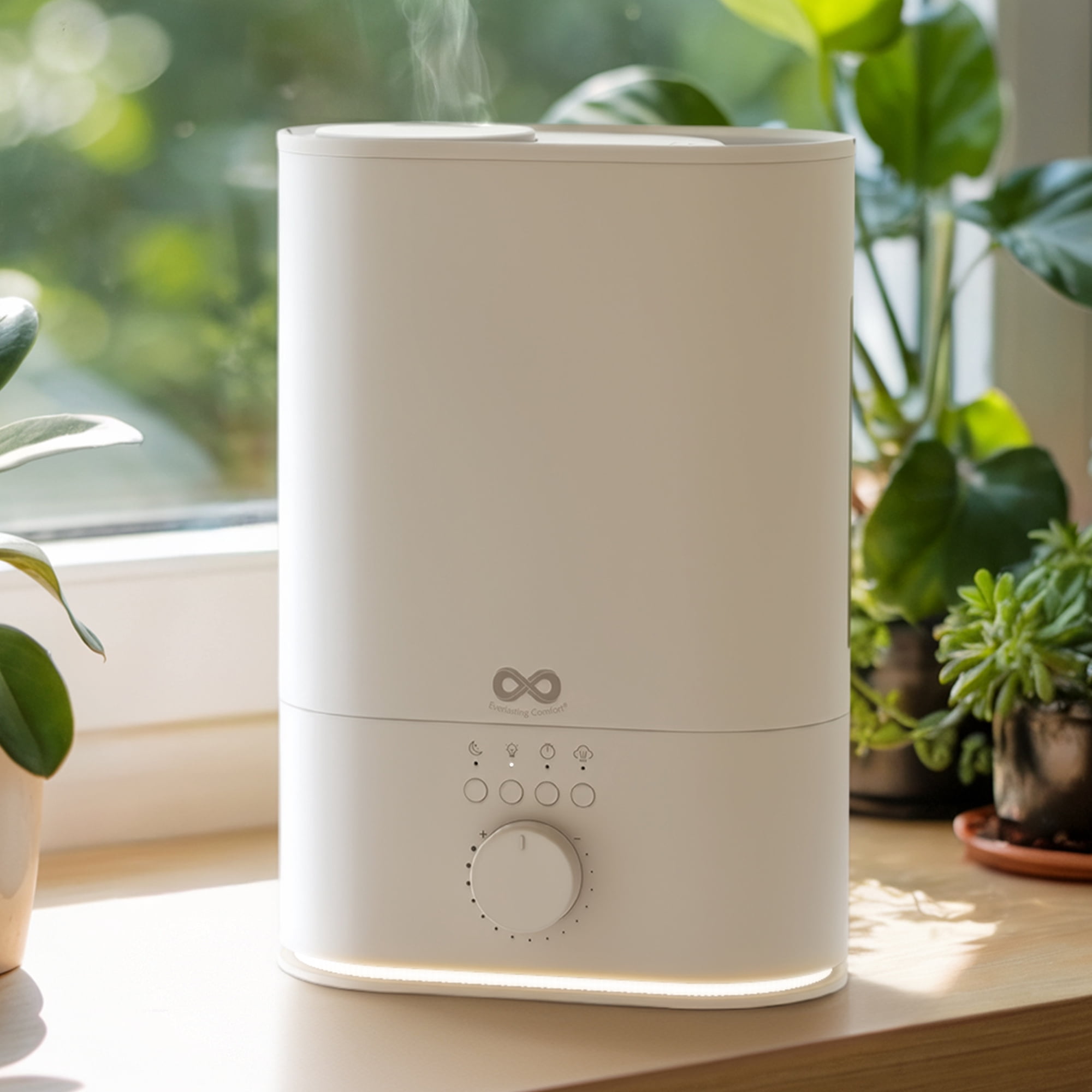 Everlasting Comfort 6L Top Fill Humidifier, Auto Shut-Off Cool Mist Oil Diffuser
