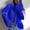 Blue, variant on Women's Tie Up Open Front Long Sleeve Shirt Trendy Pleated 2025 Fall Solid Color Cardigan Blouses