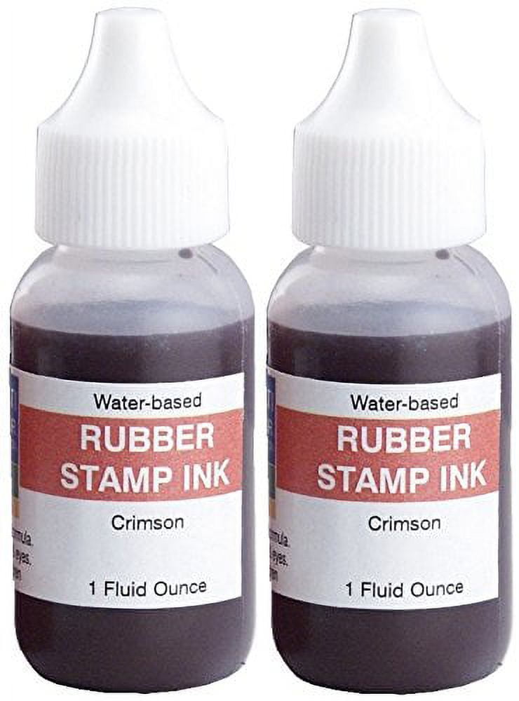 Infusion 7" x 8" Extra Large Industrial Stamp Ink Pad, Your Go to Large Stamp Ink Pad for Bright Color, Even Coverage and Durability, Crimson Stamp Pad