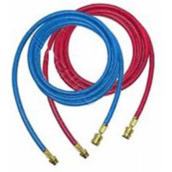 Robinair ROB34722 9 ft. Red-Blue Enviro Guard Hose Set for 34788 - 34288 - 34134Z - 2 Piece