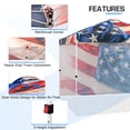 thumbnail image 4 of EAGLE PEAK 10 x 10 Pop up Canopy Tent with 1 Detachable Sidewall, Instant Outdoor Folding Shelter, Stars and Stripes, 4 of 10