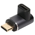 Type C Right Angle Adapter 40Gbps Transmission Gold Plated USB C 90 Degree Connector